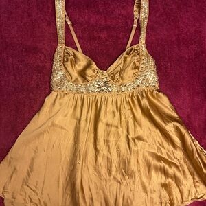 Victoria's Secret Gold Chemise